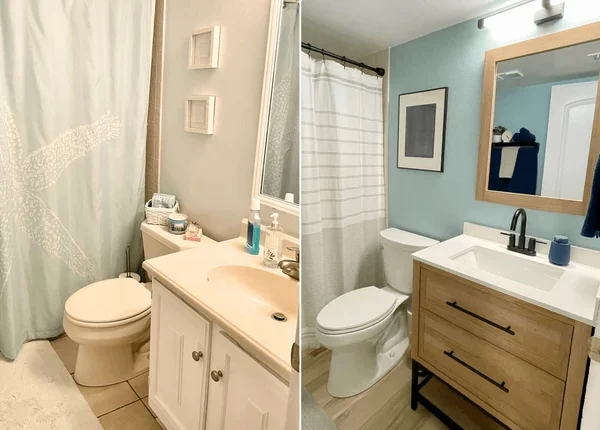 before after rectangular picture bathroom 600nw 2561402357